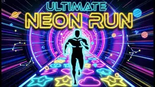 NEON RUN ⚡ Immersive Interactive Warm Up | Endless Runner Game Level 1|  Brain Break