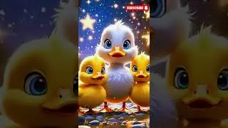Cute Duck Family 🐤💛 Adorable Baby Ducks Love Their Mom | Heartwarming Short