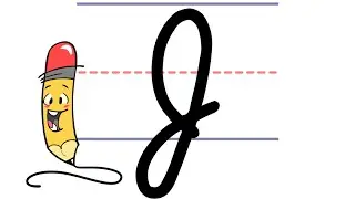Pencil Pete's Cursive Writing - Uppercase J