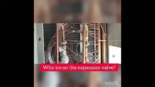 zamil package ac l why ice on the expansion valve, #ice #expansion #valve      #viralvideo #hvac