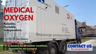 Containerized medical oxygen plant