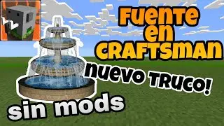 COMO HACER una FUENTE en CRAFTSMAN SIN MODS! ( fácil y rápido ) | trucos de craftsman