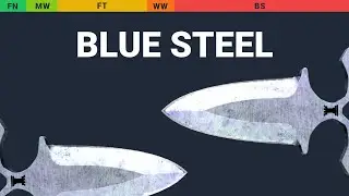 Shadow Daggers Blue Steel - Skin Float And Wear Preview