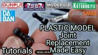 GUNPLA Plastic Joint Replacement Tutorial - Fixing Broken Plastic Model Kit Joints [TAGALOG]