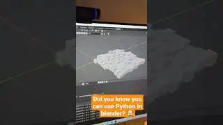 Did you know you can use Python in Blender? 🤔 I didn't! #blender #python