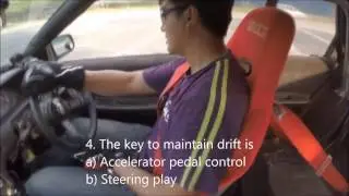 Michael Chung learns to drift basic doughnuts and figure 8