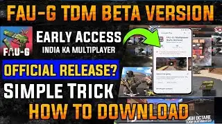 FAUG TDM EARLY ACCESS DOWNLOAD HOT🔥FAU-G TDM BETA VERSION INSTALL, FAUG TDM OFFICIAL RELEASE
