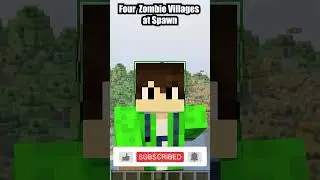 4 Zombie Villages Near Spawn! ( Minecraft 1.21.7) #shorts #minecraft #MinecraftSeed