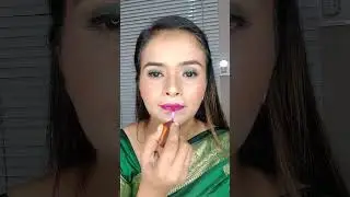 green glitter eye makeup look with #saree #girl #makeup #makeuptutorial #youtube #youtubeshorts