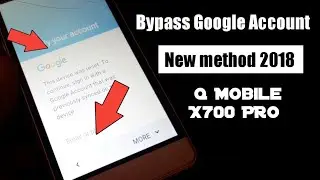 Bypass Google account Q mobile x 700 pro Frp  MTK FRP Method  : technicalrightway