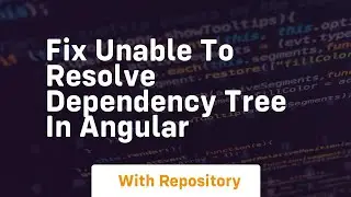 fix unable to resolve dependency tree in angular
