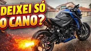 DEIXEI A GSX S750 S&Oacute; O CANO + LAVAGEM