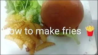 How to make fries like art🍟 simple#food #cooking #friesrecipe #views #burger 