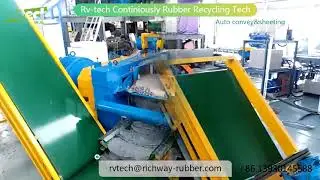 RVtech  auto sheeting conveyor,working for rubber compounding and recycling Rvrubberrecycle.com