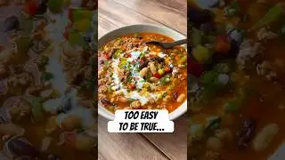 STOP Making Your BORING #chili&hellip; Make THIS Instead! 🦃 #chilirecipe #shorts #shortscooking