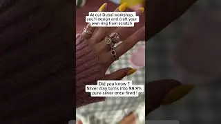 Make your own ring in Dubai #silverclay #dubailife #dubaiactivities #jewellery #jewellerydesign