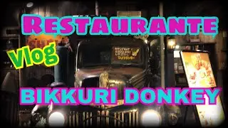 Bikkuri Donkey Restaurante + máquina de lavar e secar tênis
