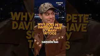 Pete Davidson has a lot of tattoos because of this #storytime #petedavidson #tattoo #interview