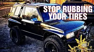 HOW TO STOP RUBBING YOUR BIGGER TIRES!!