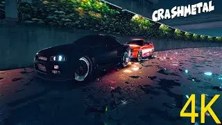CRASHMETAL Game play Nissan R34 TOYOTA SUPRA online game play mobile ( Nocominty )
