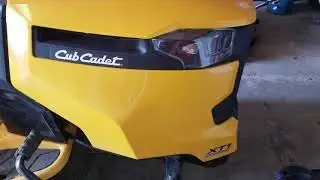 Cub Cadet Oil Change after gas has overflowed into the engine block. This will cause white smoke.