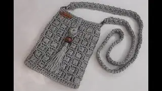 How to crochet sling bag, crossbody bag, phone bag, boho bag