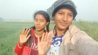 Hello 👋 guys aaj ham log aaye the khet mein ghumne ke liye 👭👭👭.....