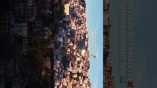 Bird Eye view of the City Aizawl, Mizoram