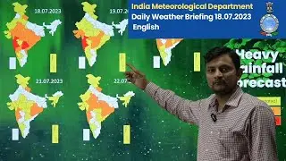 Daily Briefing English(18.07.23) #imd #india #weather #rain #mumbai #delhi #rajasthan #Gujarat #mp