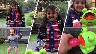 Bubble Machine Fun with Kimberly & Bella!!