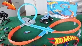HOT WHEELS Pista de Corridas 8 com Carrinhos Elites de Brinquedos