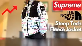Supreme The North Face SteepTech Fleece Jacket White Unboxing & Review & On Body & Resell Prediction