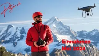 &Uuml;bersicht EINNAHMEN Mai 2024 mit FOTOSTOCK als Hobby-Fotograf wieder in der Schweiz