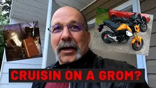 Cruisin on a Honda Grom.