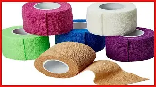 MEDca Self Adherent Cohesive Wrap Bandages 2 Inches X 5 Yards 6 Count, Rainbow Color