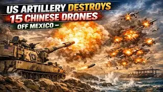 US Artillery DESTROYS 15 Chinese Drones Off Mexico - Beijing Panic 5 MIN!