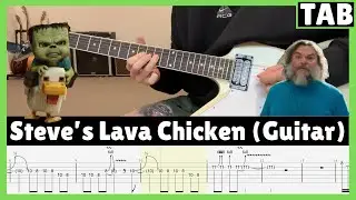 Steve's Lava Chicken - Jack Black (Guitar Cover with TABS) | A Minecraft Movie 🐔