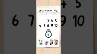 Brain test niveau 190 - Touchez rapidement les chiffres !