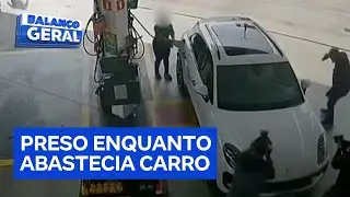 L&iacute;der de fac&ccedil;&atilde;o criminosa &eacute; preso em flagrante enquanto abastecia carro de luxo em SP