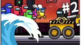 AMONG US TSUNAMI RUN, FREE A CREWMATE GAME PLAYING #2