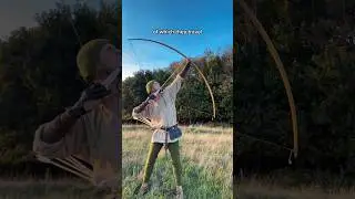 Longbow Distance Test 🏹 #longbow #bowandarrow #medieval #robinhood