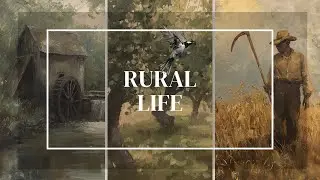 Frame TV Art - Rural Farm Life (8 Oil Paintings)
