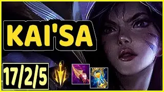 KAI'SA VS CAITLYN - 17/2/5 KDA ADC GAMEPLAY