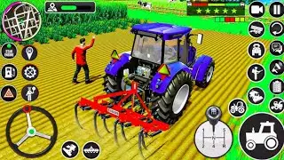 Real Tractor Farming Simulator 2024_Harvester Tractor Driving - Android Gameplay