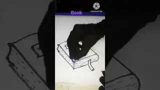 How to draw a book and color it // Tutorial to draw a book...... # #shortsvideo