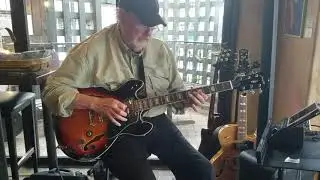 Dan Ryan guitar at Tribeca gigging with the Firefly ES-335 copy