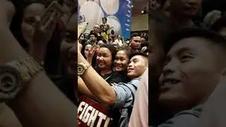 #Cinemalaya2019 entry #Iska stars Ruby Ruiz and Soliman Cruz get mobbed after the final showing.