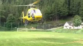 Partenza per il rifugio Alpe il laghetto .....in elicottero