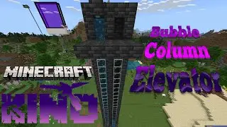 Easy Bubble Column Elevator Tutorial- Minecraft Bedrock