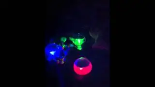 GIFTE-MART SOLAR Waterproof Floating Ball COLOR CHANGING pool water fountain pond LED light show